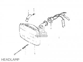 HEADLAMP - DR500 1983 (D) USA (E03)
