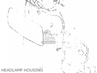 HEADLAMP HOUSING - DR500 1983 (D) USA (E03)