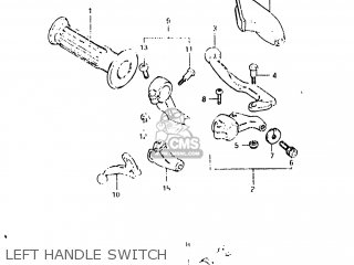 LEFT HANDLE SWITCH - DR500 1983 (D) USA (E03)