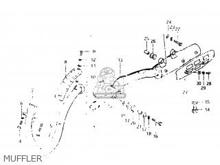MUFFLER - DR500 1983 (D) USA (E03)