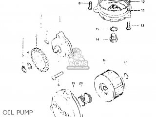 OIL PUMP - DR500 1983 (D) USA (E03)