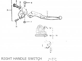 RIGHT HANDLE SWITCH - DR500 1983 (D) USA (E03)