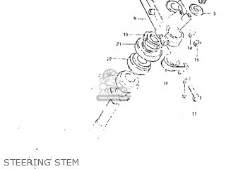 STEERING STEM - DR500 1983 (D) USA (E03)
