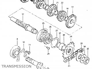 TRANSMISSION - DR500 1983 (D) USA (E03)