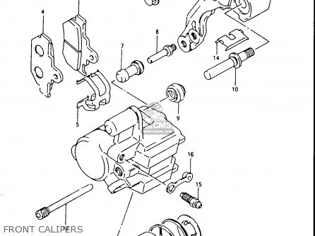 FRONT CALIPERS - DR500R 1986 (G)