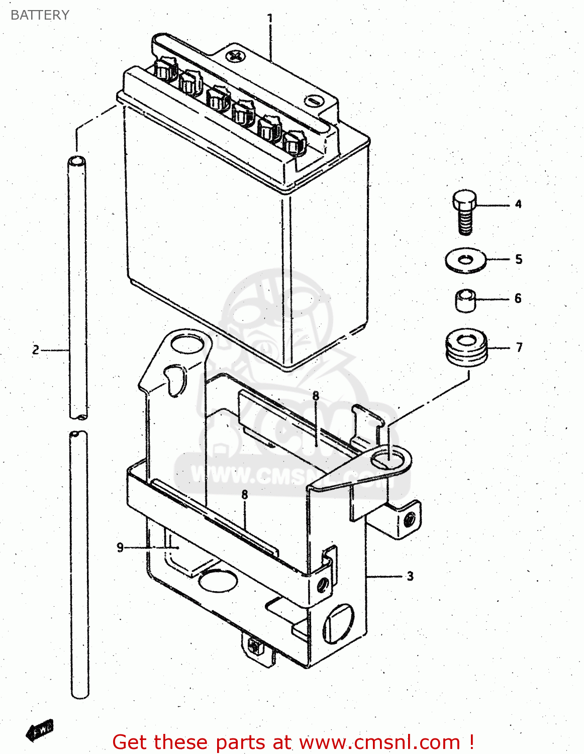 BATTERY DR500R 1987 (H)