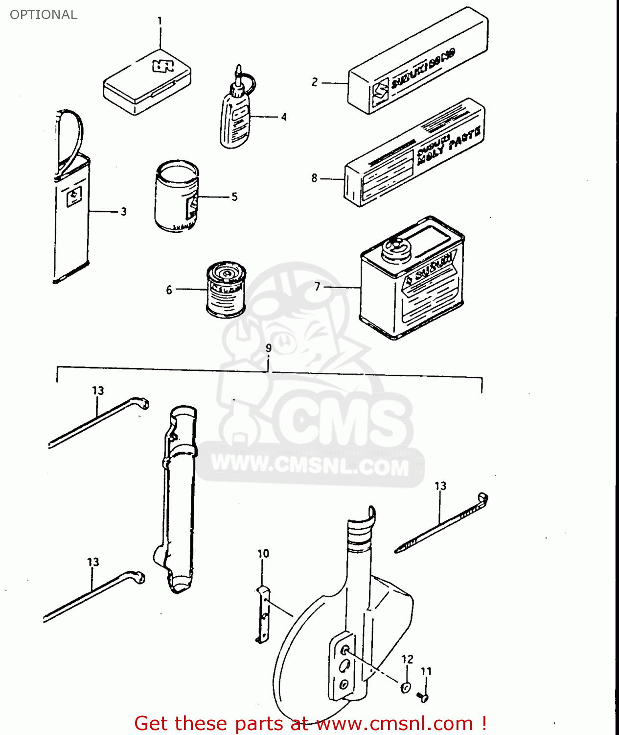 OPTIONAL DR500R 1987 (H)