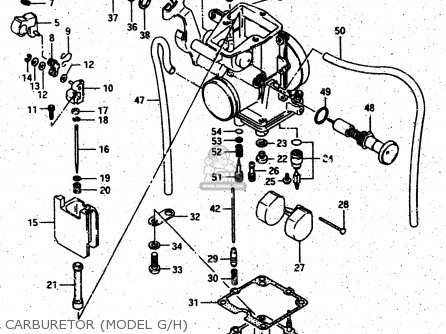 CARBURETOR (MODEL G/H) - DR500R 1987 (H)