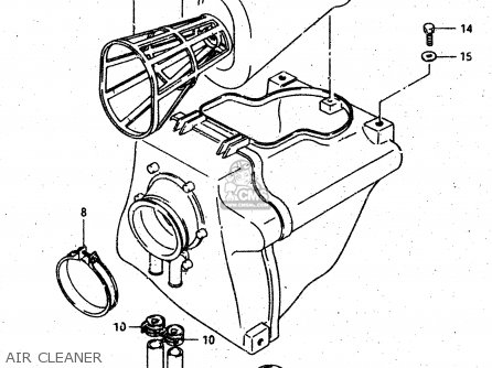 AIR CLEANER - DR500R 1987 (H)