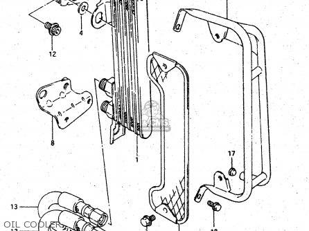 OIL COOLER - DR500R 1987 (H)