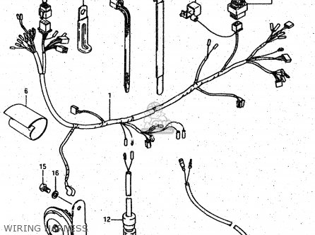 WIRING HARNESS - DR500R 1987 (H)