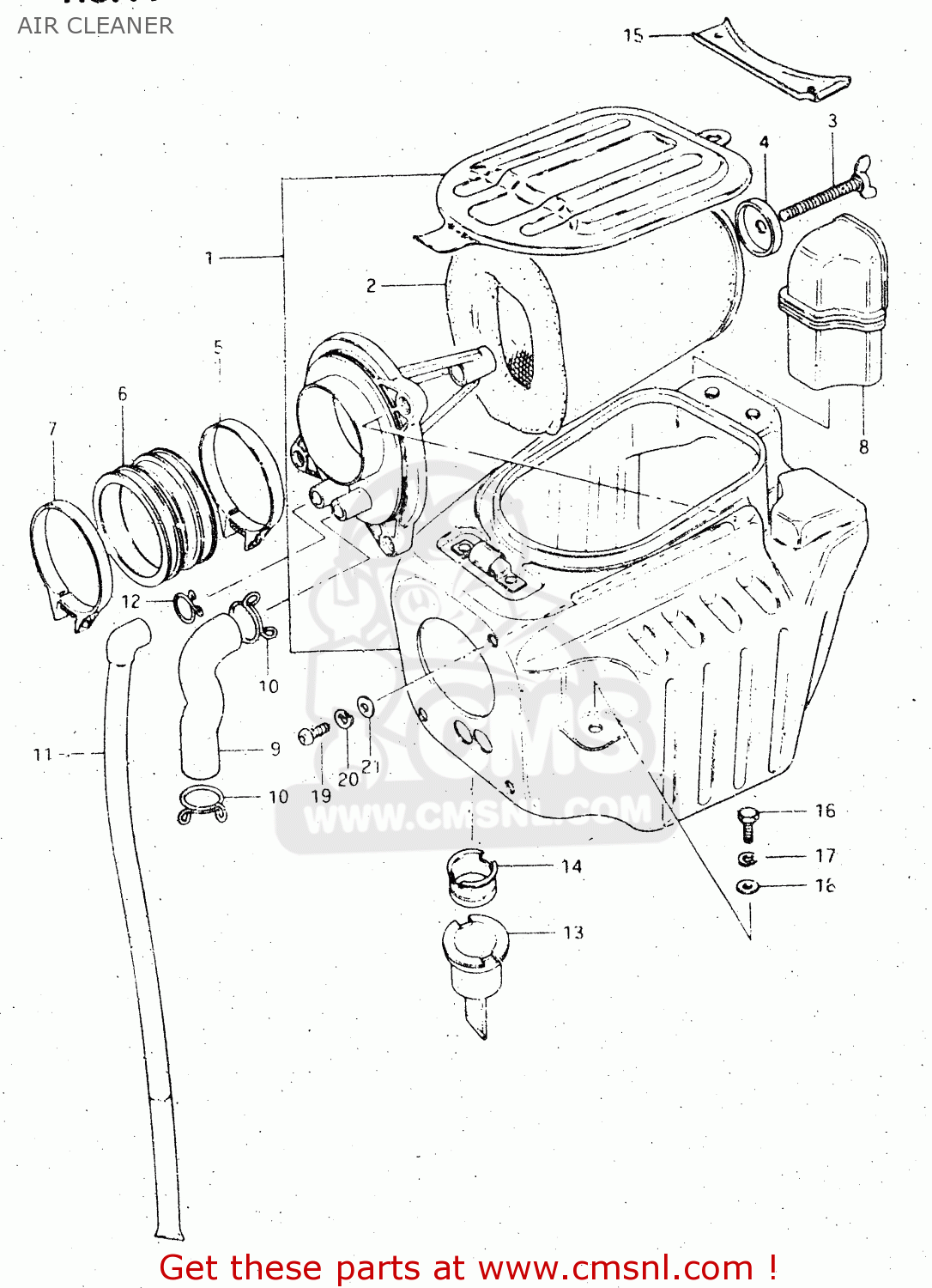 AIR CLEANER DR500S 1983 (D)