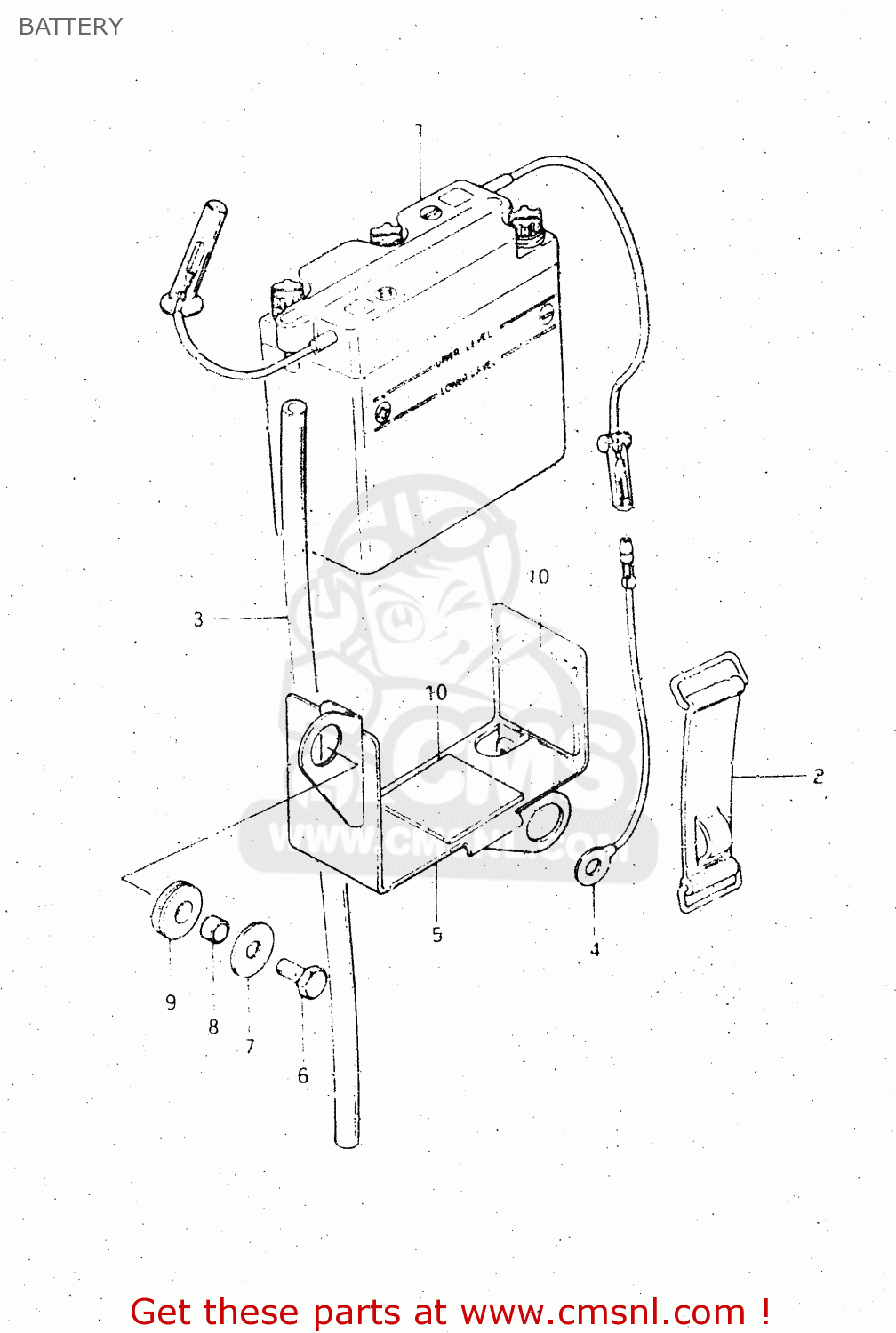 BATTERY DR500S 1983 (D)