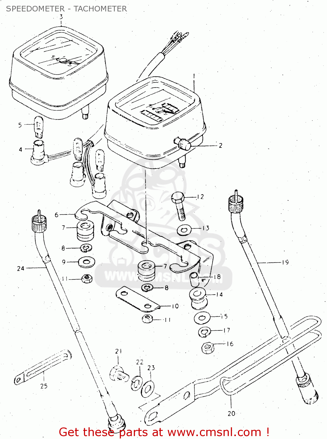 SPEEDOMETER - TACHOMETER DR500S 1983 (D)
