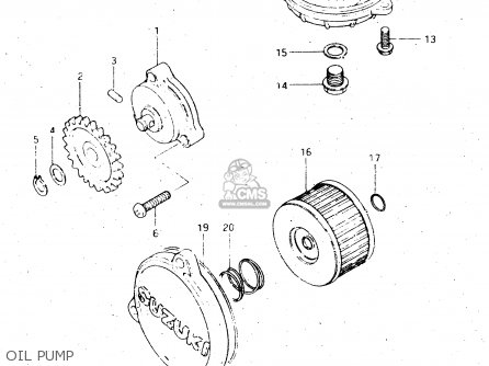 OIL PUMP - DR500S 1983 (D)