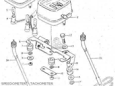 SPEEDOMETER - TACHOMETER - DR500S 1983 (D)