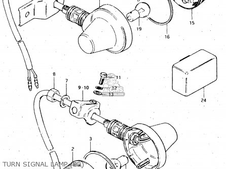 TURN SIGNAL LAMP (E2) - DR500S 1983 (D)