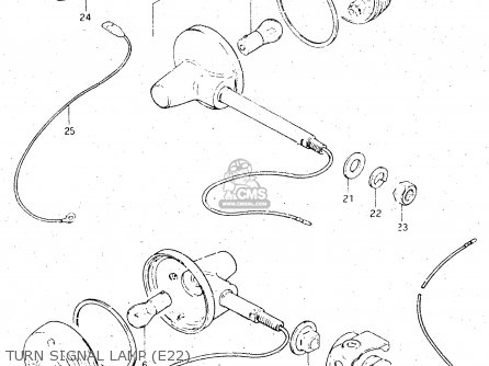 TURN SIGNAL LAMP (E22) - DR500S 1983 (D)