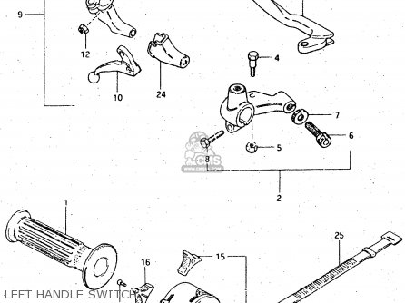 LEFT HANDLE SWITCH - DR500S 1983 (D)