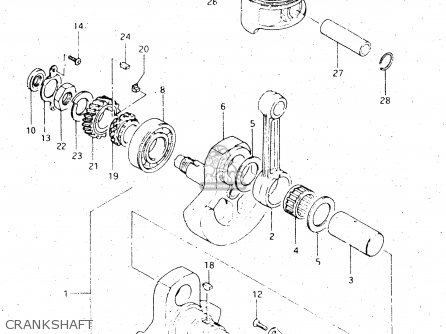 CRANKSHAFT - DR500S 1983 (D)