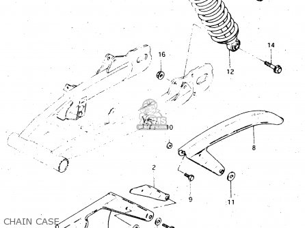 CHAIN CASE - DR500S 1983 (D)