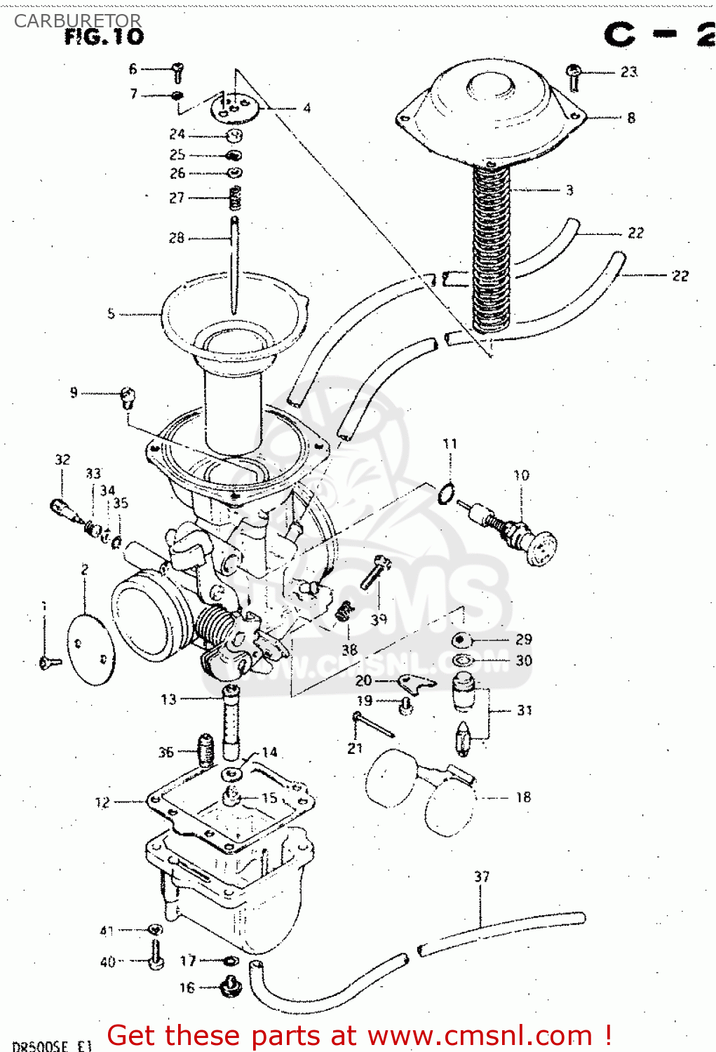 CARBURETOR DR500S 1984 (E)