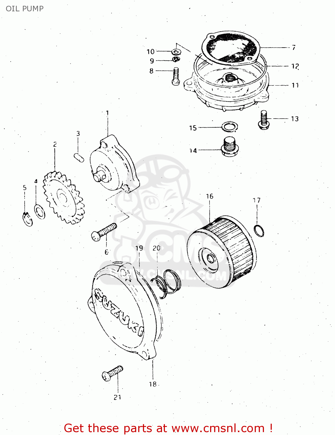 OIL PUMP DR500S 1984 (E)