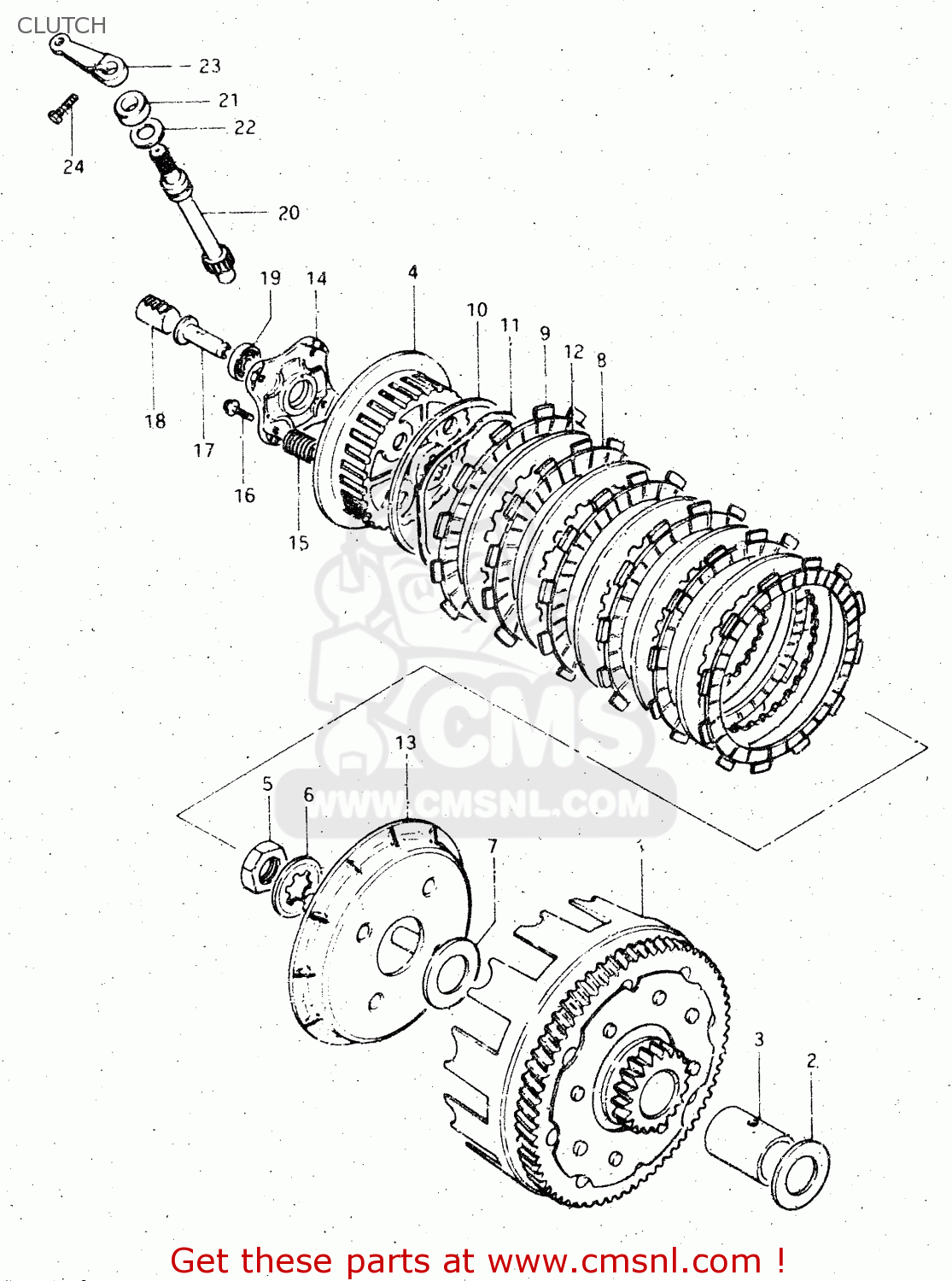 CLUTCH DR500S 1984 (E)