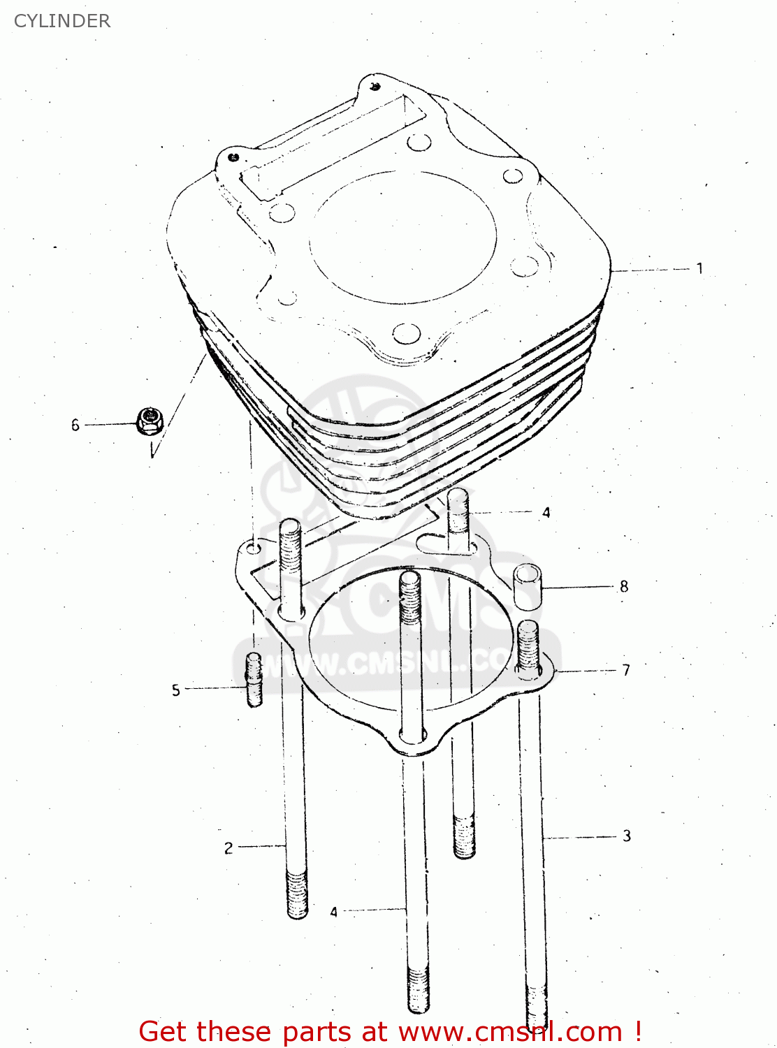 CYLINDER DR500S 1984 (E)