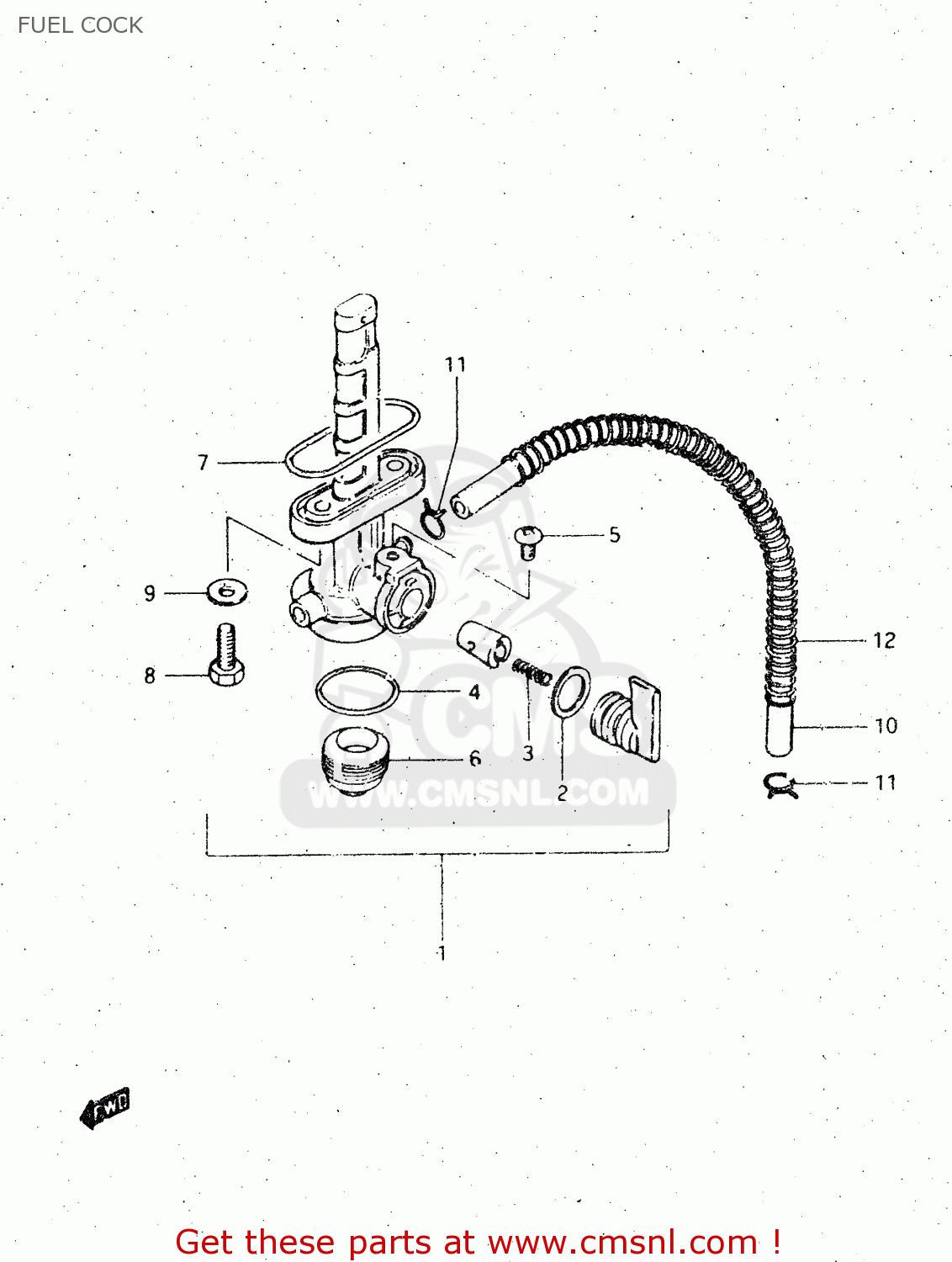 FUEL COCK DR500S 1984 (E)