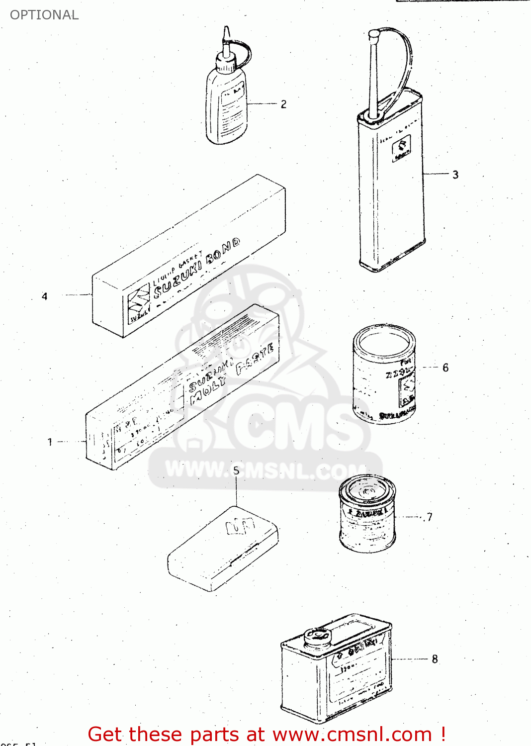OPTIONAL DR500S 1984 (E)