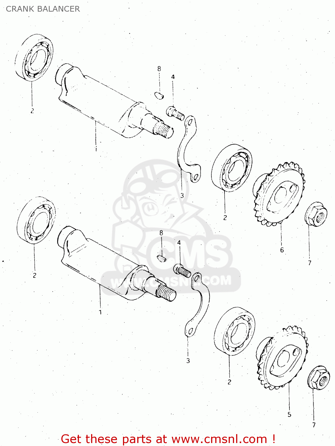 CRANK BALANCER DR500S 1984 (E)
