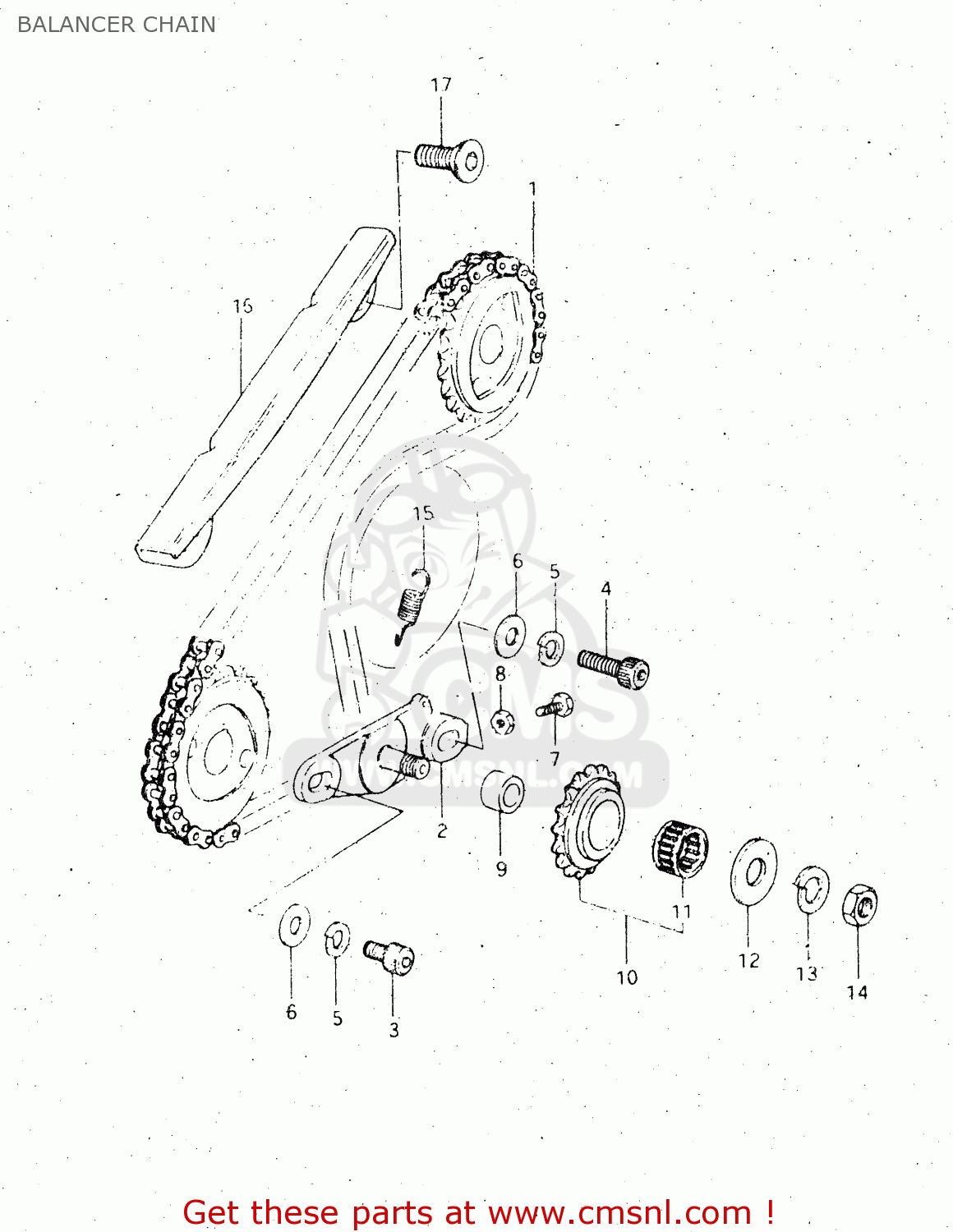 BALANCER CHAIN DR500S 1984 (E)