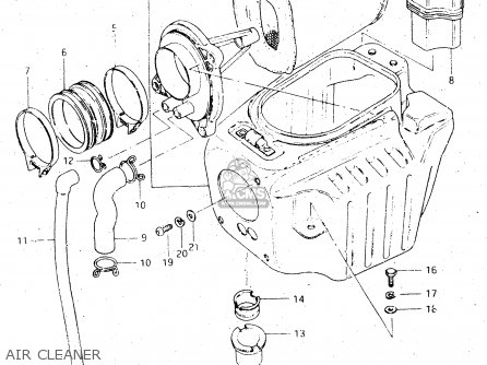 AIR CLEANER - DR500S 1984 (E)