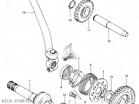 KICK STARTER - DR500S 1984 (E)