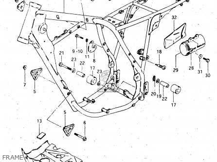 FRAME - DR500S 1984 (E)