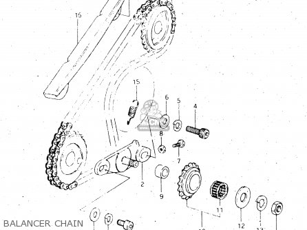 BALANCER CHAIN - DR500S 1984 (E)