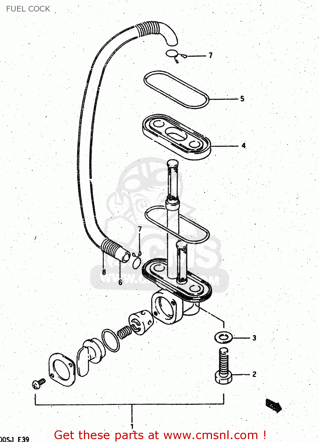 FUEL COCK DR500S 1986 (G)