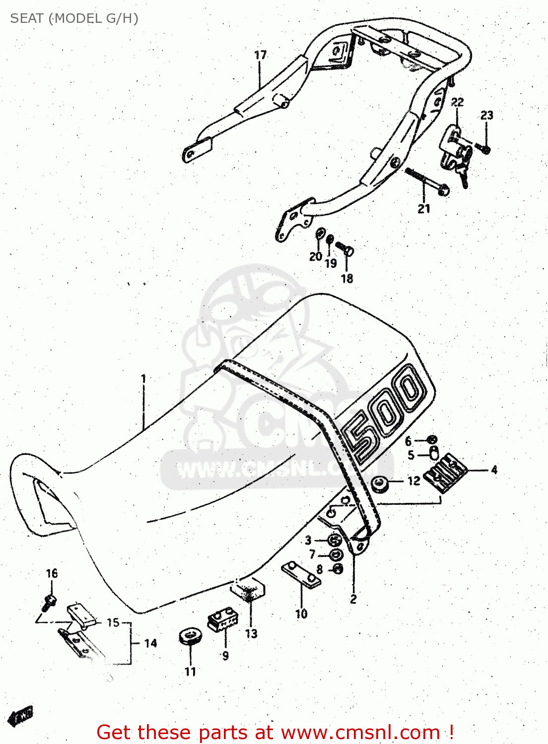 SEAT (MODEL G/H) DR500S 1986 (G)