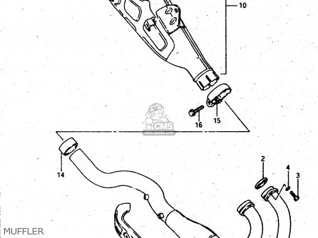 MUFFLER - DR500S 1986 (G)