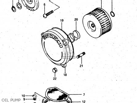 OIL PUMP - DR500S 1986 (G)