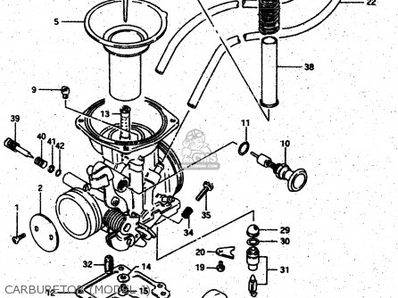 CARBURETOR (MODEL J) - DR500S 1987 (H)