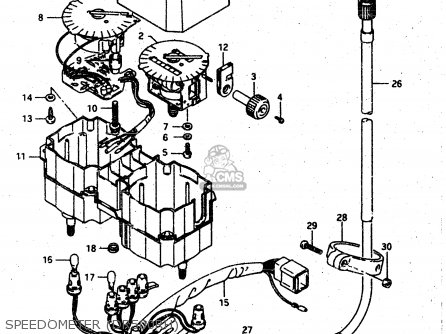 SPEEDOMETER (DR500RH) - DR500S 1987 (H)