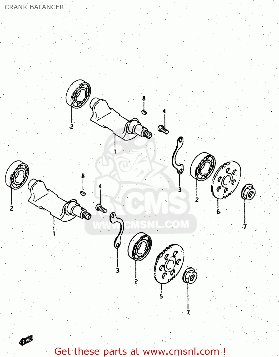 CRANK BALANCER DR500S 1988 (J)