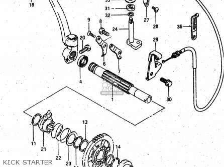 KICK STARTER - DR500S 1988 (J)
