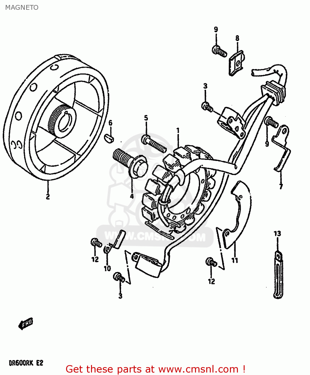 MAGNETO DR600R 1986 (G) (E02 E04 E16 E18 E21 E22 E24 E25 E34)