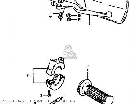 RIGHT HANDLE SWITCH (MODEL G) - DR600R 1987 (H) (E02 E04 E06 E15 E16 E17 E18 E22 E24 E25 E34 E53