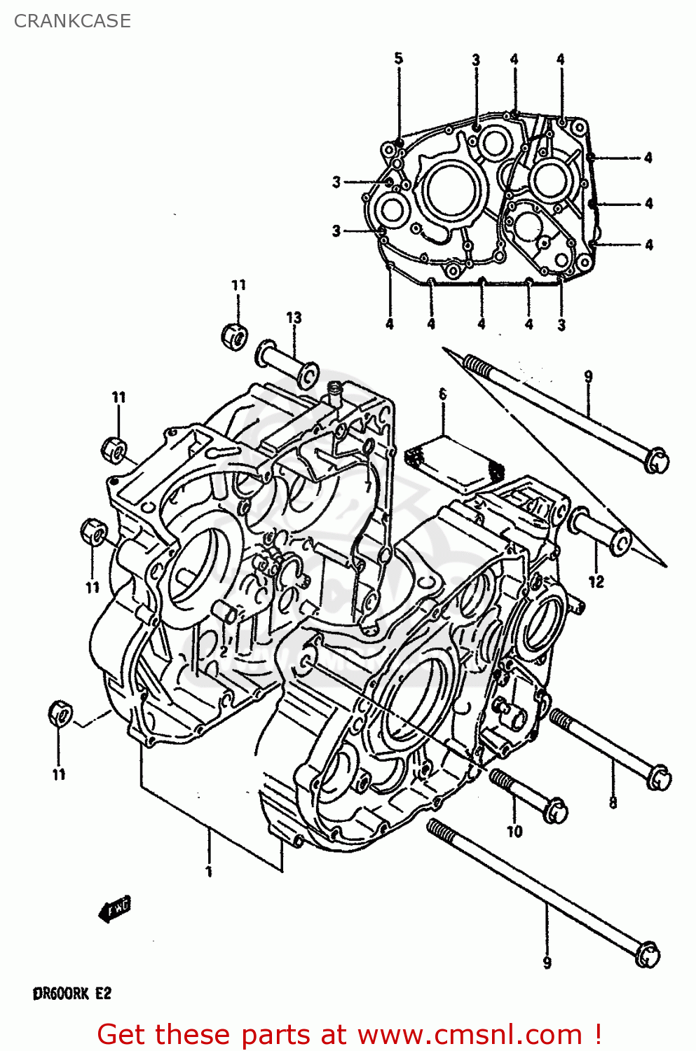 CRANKCASE DR600R1989 (K)