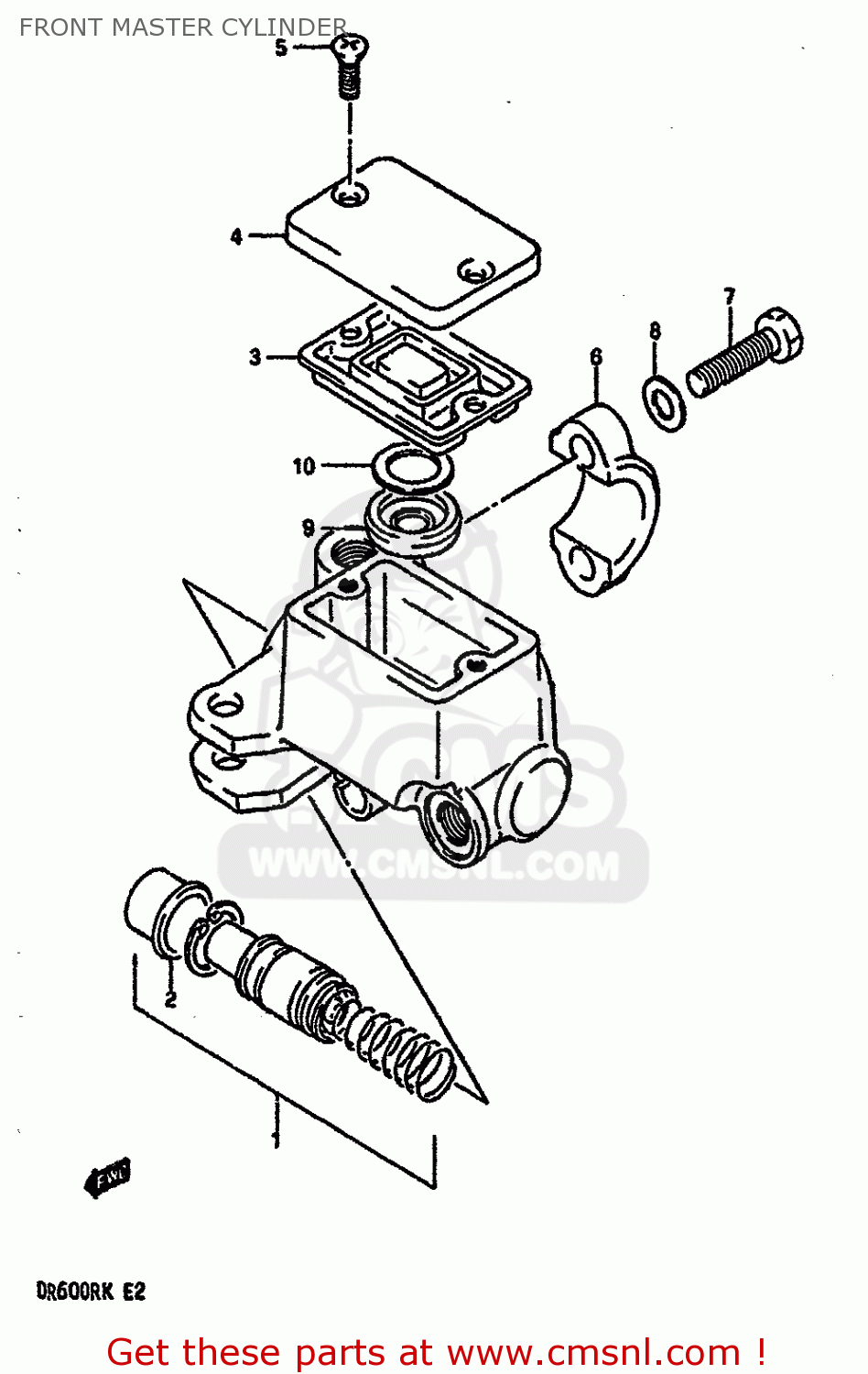FRONT MASTER CYLINDER DR600R1989 (K)