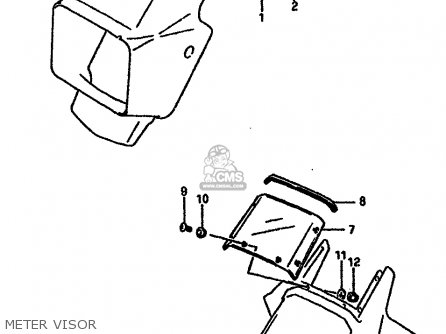 METER VISOR - DR600R1989 (K)